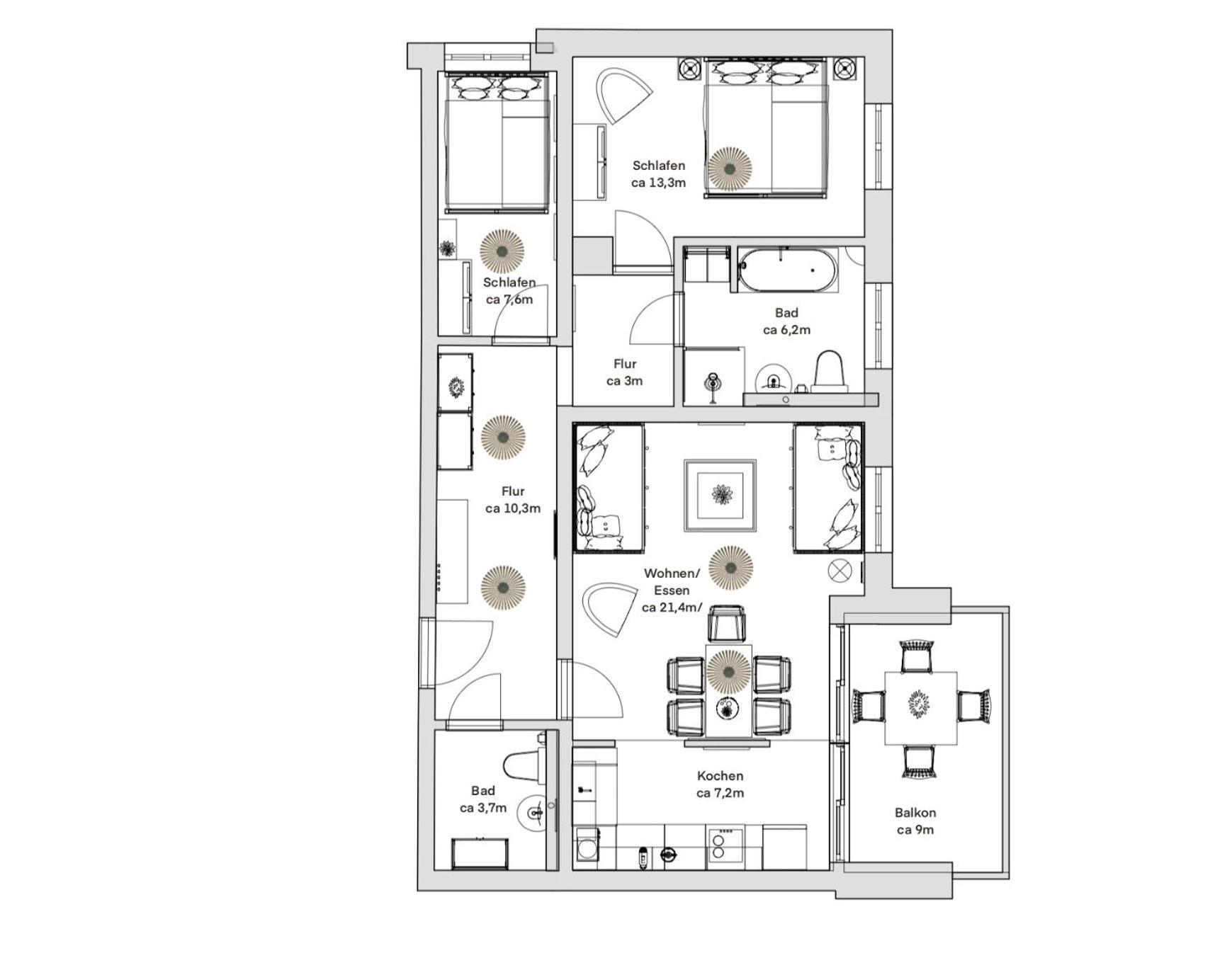 Pineapple Apartments Dresden Zwinger V - 78 Qm - 1X Free Parking Εξωτερικό φωτογραφία